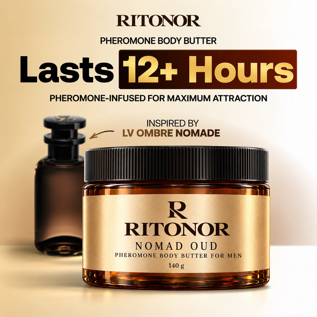 RITONOR Nomad Oud pheromone body butter, 140 g